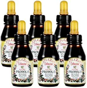 Pflegen Sie gesunde Glucose Level & Herz-Kreislauf-Gesundheit - 6 Flaschen Wert Pack Brazilian Green Bee Propolis Liquid Glycolic Extra- Non Alkoholic, Wachsfrei, Zuckerfrei (PG)