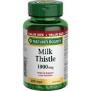 Nature's Bounty Lait Thistle Valeur Taille, 200 Softgels