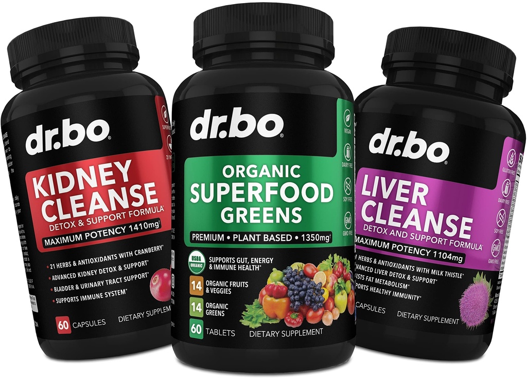 Suppléments bio pour les légumes et les fruits - Supplément de soutien pour le nettoyage du rein - Green Veggie Powder Blend Légumes et aider à réparer les reins, le contrôle de la vésicule et la santé urinaire