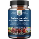 Balancing Berberine Plus 1200mg Pro Serving Complex - Antioxidant Berberine mit Ceylon Cinnamon Kapseln Plus Silymarin Milchdistelextrakt - Aktive PK für Herzgesundheit und Zuckerunterstützung 60 Kapseln