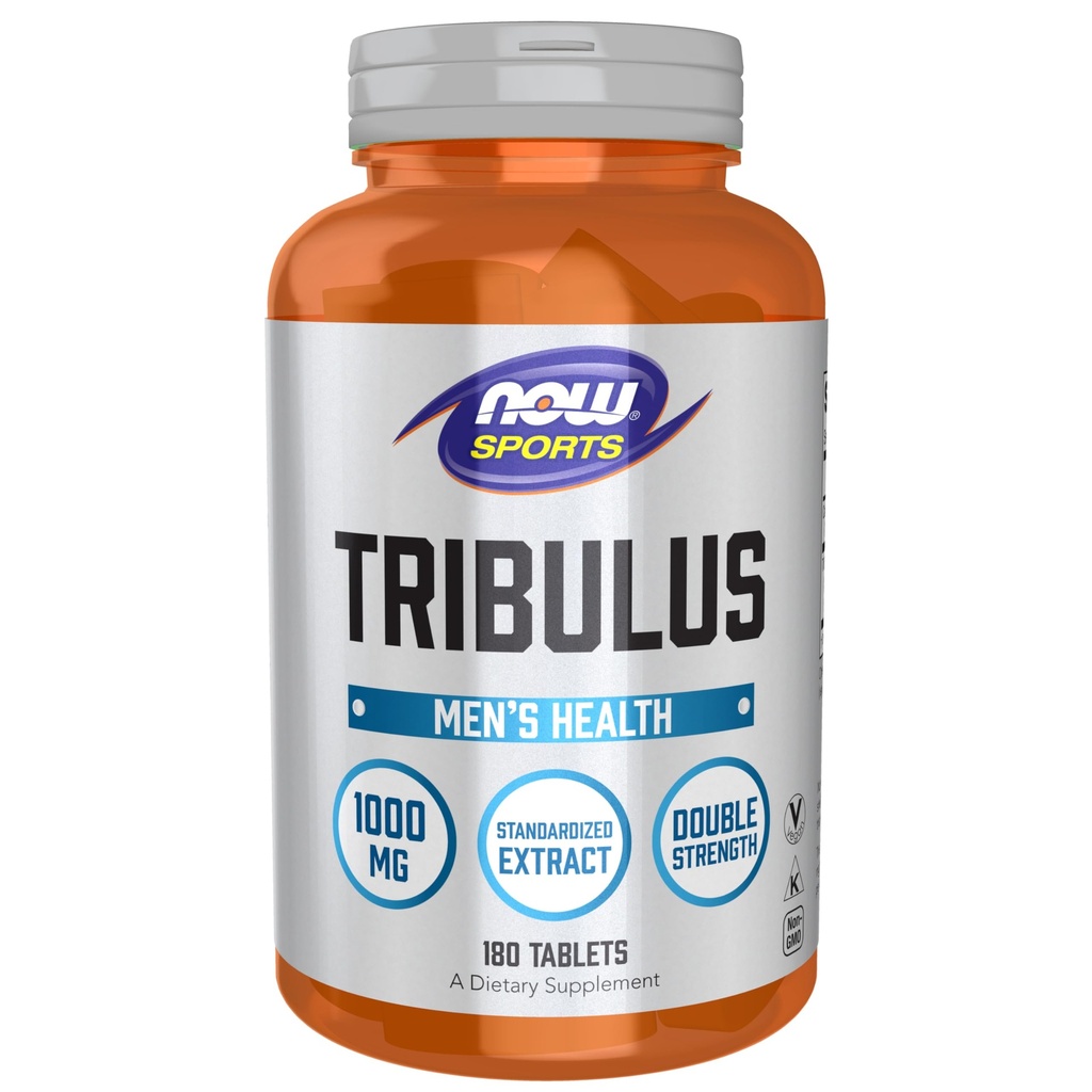 NOW Foods Sports Nutrition, Tribulus (Tribulus terrestris) 1,000 mg, Double Strength, Men's Health, 180 Tablets