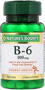 Natur Bounty Vitamin B6, 100mg, 100 Tabletten (Pack von 4)