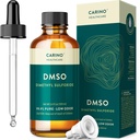 Carino HealthCare DMSO 99.9% Pharmaceutical Grade - FT-IR Verified Dimethyl Sulfoxide in Amber Glass Bottle with Pipette & Dropper Cap 3.38 oz