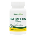 Natures Plus Bromelain - 500 mg - Natürliche proteolytische Beilage - 60 vegetarische Tabletten (60 Portionen)