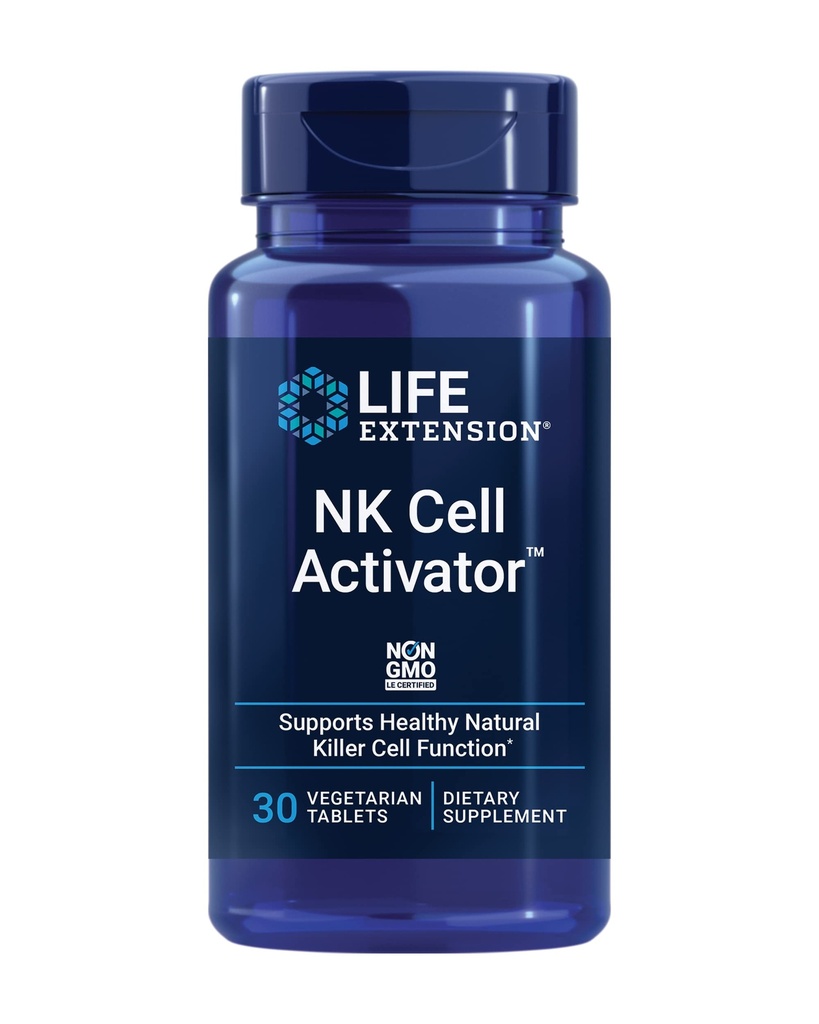 Life Extension NK Cell ActivatorTM, Immununterstützung, Natürliche Killer-Zellaktivität, enzymatisch modifizierte Reisklee, Non-GMO, Vegetarisch, 30 Tabletten