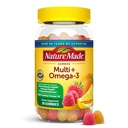 Naturgemachtes Multivitamin + Omega-3, Multivitamingummis für Frauen und Männer, tägliche Ernährungsunterstützung, 80 erwachsene Gummy-Vitamine & Mineralien, 40-Tage-Versorgung