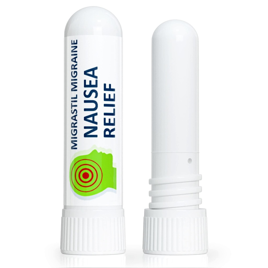 Basic Vigor Migrastil Nausea Inhaler (2-Pack) - Taille de poche Aromatherapy Stick pour la discrétion - Toute aide naturelle et rapide
