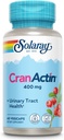 SOLARAY CranActin Cranberry Extract 400 mg - Suppléments de canneberge pour les femmes et les hommes - Soutien de santé à la véticule et au trac urinaire avec vitamine C - Vegan, garantie de 60 jours (60 CT)