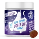 FlavCity Melatonin Sleep Gummies pour adultes, lumières dehors Gummy - Supplément de soutien au sommeil à croquer avec GABA à base végétale, Magnésium et Camomille pour le coucher profond et reposant, 30 jours d'approvisionnement