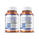 1 Body Thyroid Support Supplement, 90-Day Supply, 2 Pack mit B12, Iodine, Zink, Selen, Ashwagandha, Non-GMO Vegetarische Formel