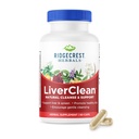 Ridgecrest Herbals LiverClean, supplément de soutien du foie à base de plantes, Thistle béni, Dandelion, Detox, Cleanse Support, Bile saine (60 capsules, 30 portions)
