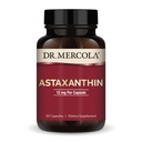 Dr. Mercola Organic Astaxanthin - 12 mg Astaxanthin - Leistungsstarke Antioxidantienunterstützung - Bio Microalgae Extract - Non-GMO, Gluten-Free & Soy-Free - 30 Kapseln (30 Portionen)