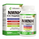 NMNH Supplement (Dihydronicotinamide Mononucleotide), NMN Alternative Supplement w/Niacinamide (Vitamin B3), Quercetin, Trans-Resveratrol, Support NAD+, Skin Cell Health*, Aging & Energy, 120 Capsules