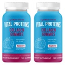 Vital Proteins Collagen Gummies, 2.5g of Clinically-Tested Collagen for Hair, Skin, Nails & Wrinkles, 120 ct Bottle, Pack of 2, Raspberry Flavor