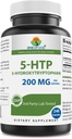 Brieofood 5-HTP 200mg pro Servierung - 240 Kapseln - 5-Hydroxytryptophan für gesunde Entspannung - 3. Party Lab getestet