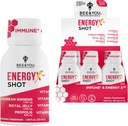 Bienen und Sie Energie X Shot, 12 Pack, Korean Red Ginseng, Royal Jelly, Propolis, Koffeinfreier Energy Drink, Vitamin C, B3, B6, B12, Immun Support Supplement, Antioxidantien, Granatapfel Flavor