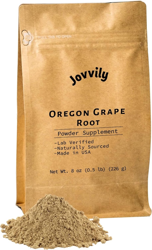Oregon Grape Root Powder - 8 oz - Einzelne Zutaten, Kräuterergänzung