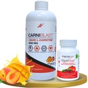 Bricker Labs Power and Performance Duo: Carniblast Liquid L-Carnitin 3000 mg & Optiflow Blutflussergänzung, 60 Kapseln