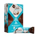 Nugo Slim Dark Chocolate Toasted Coconut, 16g Vegan Protein, 3g Sugar, 7g Fiber, Low Net Carb, Keto Friendly, Gluten Free, 24 Count