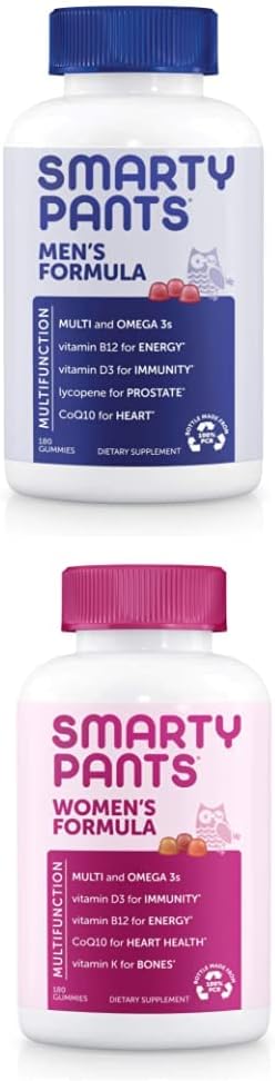 SmartyPants Männer und Frauen Bundle Multivitamin Bundle: (1) Mens Multivitamin Multivitamine und (1) Frauen Multivitamin Multivitamine