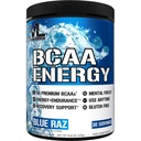 EVL BCAAs Aminosäuren Pulver - BCAA Energy Pre Workout Pulver für Muskel-Recovery Lean Wachstum und Endurance - Rehydrating Post Workout Recovery Drink mit natürlichem Koffein - Blue Raz