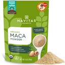 Navitas Organics Maca Powder – 100% Gelatinisierter peruanischen Maca für Adaptogen-Smoothies, Lattes, Baking & More – Energize & Balance - USDA Organic, Non GMO, Vegan, Glutenfrei (4oz. Tasche, 23 Servietten)