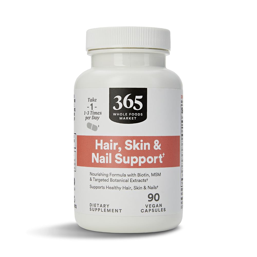 365 von Whole Foods Market, Hair Skin & Nails 2000 Biotin, 90 Count