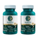 NEURIVA Ultra Cerveau Supplément pour alerte mentale, mémoire, focus et concentration avec Cognivive testé cliniquement, Neurofactor, Phosphatidylsérine, Vitamines B6 & B12, 60 Capsules de comptage (2 Pack)