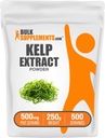 BulkSupplements.com Kelp Extract Powder - Kelp Supplement, Brauner Nahtextrakt, Nahtpulver - Glutenfrei, 500mg pro Servierung, 250g (8.8 oz) (Pack von 1)