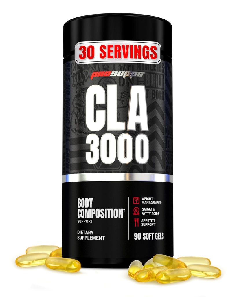 PROSUPPS CLA 3000 Lean Body Composition Support - Stim-Free Conjugated Linoleic Acid Workout Supplement für Weight Management & Appetite Unterstützung mit Omega 6 Fettsäuren - Fitness und Fitness - 90 Softgels