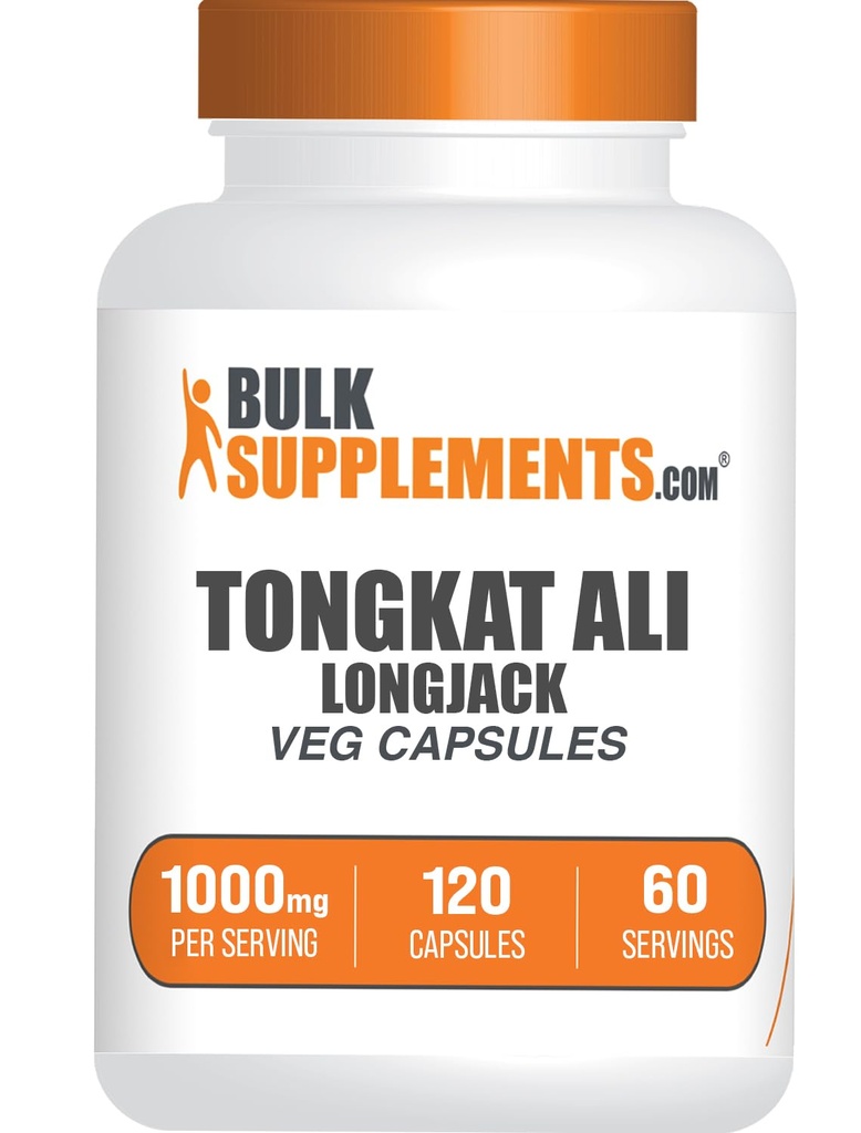 BulkSupplements.com Longjack Extract Kapseln - Tongkat Ali Extract, Tongkat Ali Supplement - Vegan-Friendly, 120 Veg Kapseln (Pack von 1)