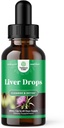 Liver Support Milk Thistle Tincture - Milk Thistle Liquid Herbal Supplement with Astragalus Root for Liver Detox Cleanse and Repair - Liver Cleanse Detox Drops with Shiitake Maitake and Cordyceps