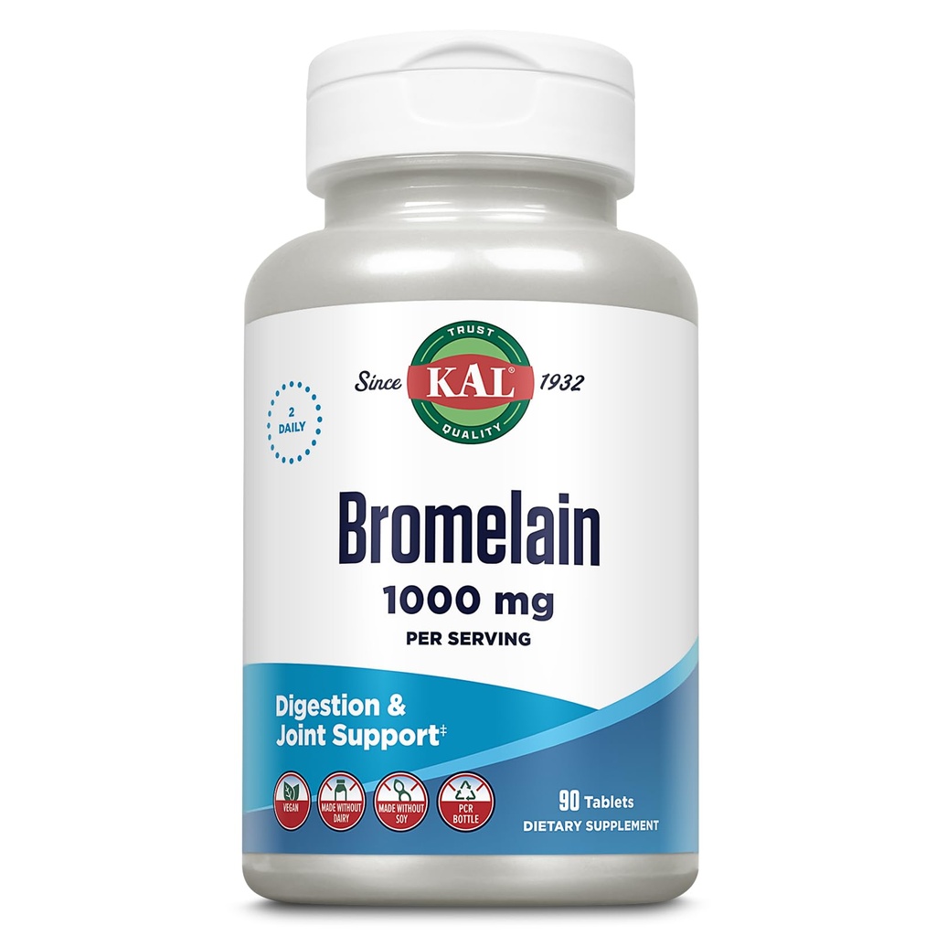 KAL Bromelain Tabletten, 1000 mg, 90 Zähler