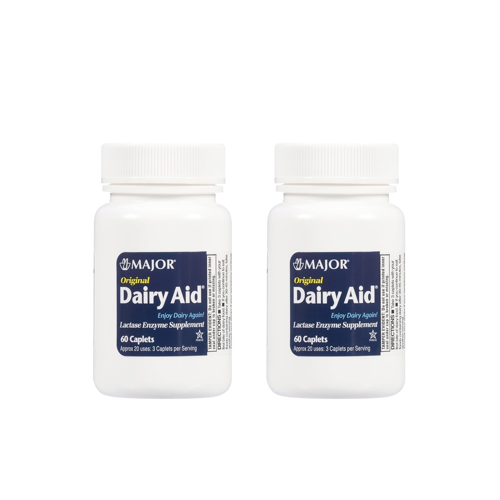 Laity Aid Lactase Enzyme Caplets Générique pour Lactaid Original 120 Ea.