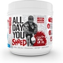 5% Ernährung Rich Piana AllDayYou Shred BCAA Pulver | Aminosäure Ergänzung für Gewichtsverlust | Elite Fat Burning Pre Workout für Energie, Hydration, Endurance & Recovery (Blueberry Lemonade)
