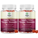 Gommies de vinaigre de cidre de pomme avec le supplément d'énergie naturelle mère Gommies de vinaigre de cidre de pomme avec la mère pour nettoyer le corps Immune Support et Gut Santé-Delicious Gummy supplément de vinaigre de cidre de pomme avec Beet Root Powder 2 pack