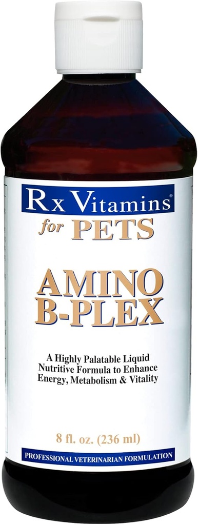 Rx Vitamine für Haustiere Amino B-Plex für Hunde & Katzen - Gesunde Nährstoffe Enhance Energy Metabolism & Vitality - Bacon Flavor 8 fl. oz.