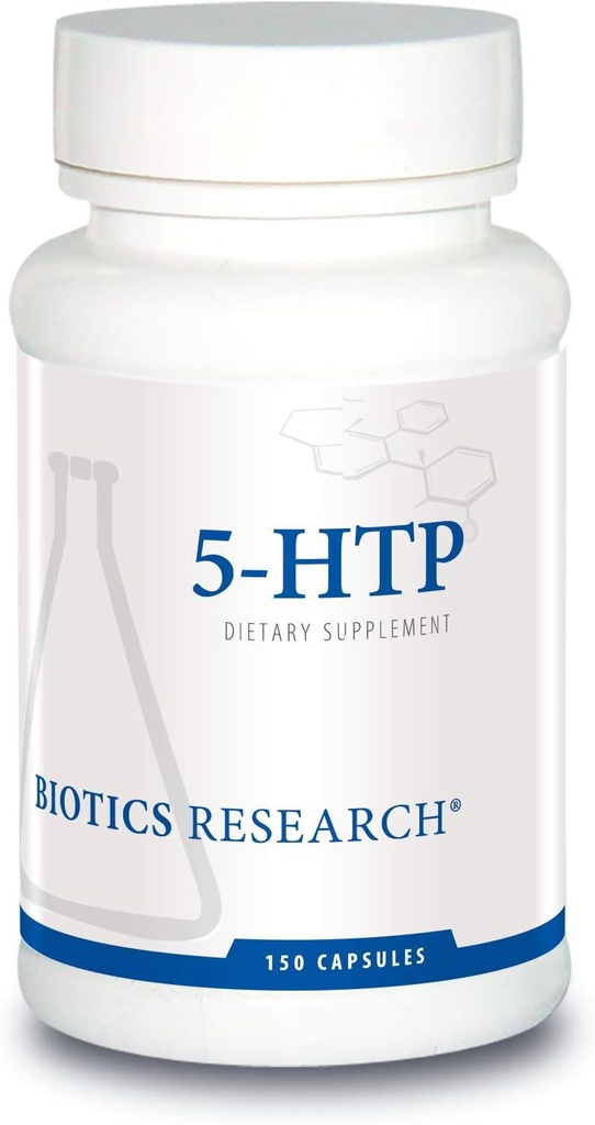 Biotics Research 5HTP 50mg 5HTP Gehirngesundheit fördert Calm Relaxed Mood Overall Sense of Well Being, Serotonin Production, 150 Kapseln