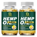 Hemp Oil Capsules - 100% Organic Hemp Oil, 60,000 Max Strength, Supports Immune, Skin, Calm, Sleep & Overall Health - 180 Veggie Softgels