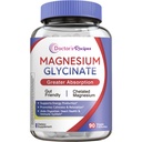 Recettes du médecin Supplément de glycine de magnésium, acide amino chélaté, non tamponné, absorption élevée, facile sur l'estomac, soutien calme, os, coeur, énergie, nerve, 90 capsules végétaliennes