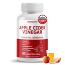Apfel Apfelessig 14-in-1 Beilage mit Kurkuma Ginger Knoblauch Cinnamon Fenugreek Blueberry Milk Thistle Banaba - Made in USA