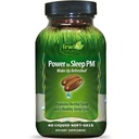 Irwin Naturals Power to Sleep PM - 60 Liquid Soft-Gels - avec Melatonin, GABA, Ashwagandha, Valerian Root & L-Theanine - 30 portions