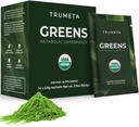 Greens Powder Travel Packs - 14 Servierungen für Memory, Digestion I Best Taste Super Greens Powder mit Bio Spirulina, Goji, Beetroot, Granatapfel I Vegan, Non-GMO
