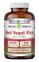 Erstaunliche Formeln Red Yeast Rice 600 Mg Plus Co Q-10 50 Mg 120 Vegetarische Kapseln
