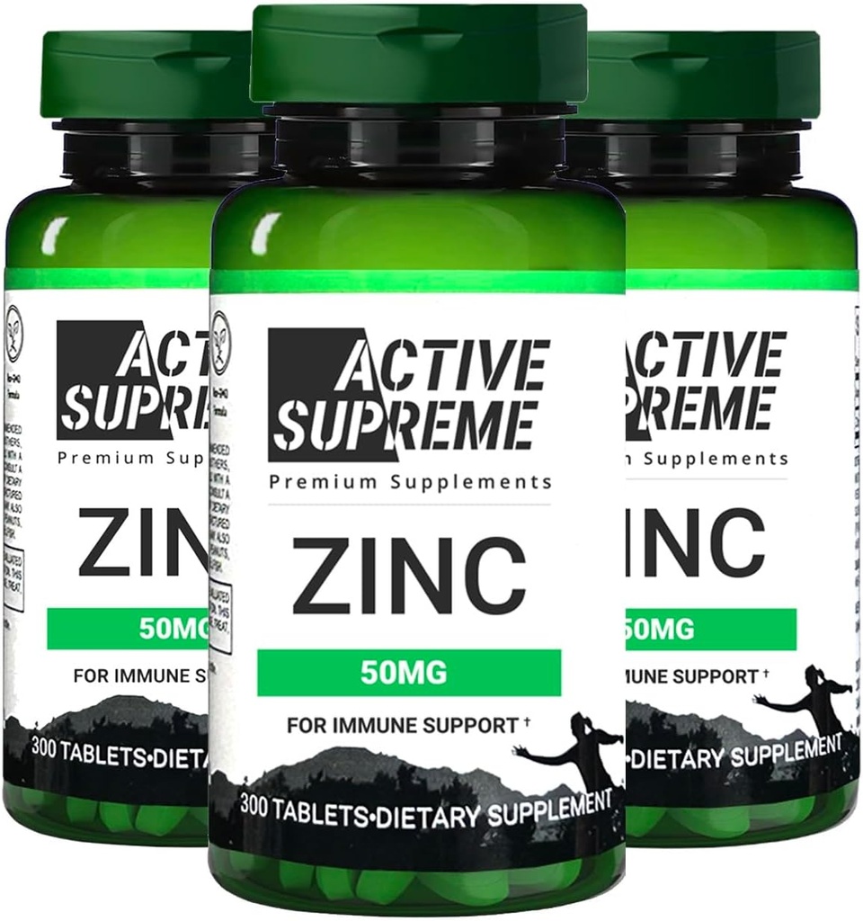 3 Pack Zink Citrat 50 mg - Ergänzung Immunsystem und reproduktive Gesundheit unterstützen