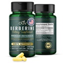 oliv Pure Berberine Supplement Kapseln – Berberine HCI 1000mg - Natürliche Metabolic-Unterstützung mit 200mg Bitter Melon Fruchtextrakt und 50mg Banaba Blatt – 2 Veggie Kapseln täglich (30 Portionen)