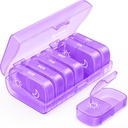 AUVON XL Weekly Pill Organizer 2 Mal pro Tag, AM PM Pillen-Gehäuse mit Ein-Side große Öffnung für leicht zu bedienen, Pille Box 7 Day Travel Medication Organizer für Medikamente, Vitamine, Fischöle, Ergänzungen