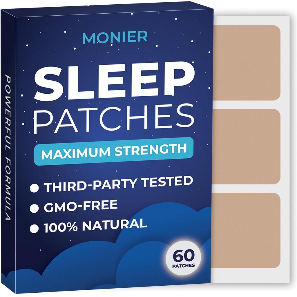 Sleep Patches pour adultes Extra Strength (Sommeil facile à appliquer) avec Melatonin & Valerian (Sommeil pour adultes) Relax & Wake Up Rafraîchi (Sommeil pour les hommes et les femmes) 60 Patches