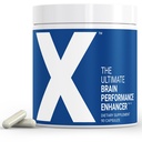 X - The Ultimate Brain Performance Enhancer — World's Powerful Brain Supplement Capsule - Erhöhen Sie Fokus, Energie, Gedächtnis, Konzentration, Produktivität - Unterstützt von Wissenschaft - Nootropic Stack