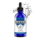 FWS Citrate de magnésium gouttes liquides pour les adultes et les enfants, Citrate de magnésium pur, biologique, non-OGM, végétalien, soutient le sommeil des muscles d'énergie calme Nerves, Dosage ajustable facile, 4 mois d'approvisionnement, 4 oz